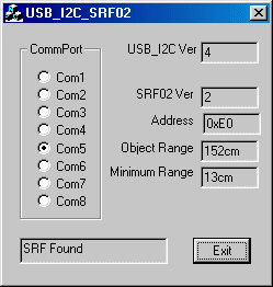 SRF02テストプログラム